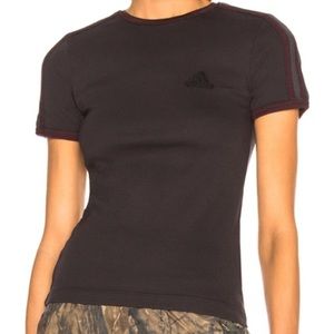 YEEZY x adidas ••• Season 5 Baby Tee—Ink/Oxblood